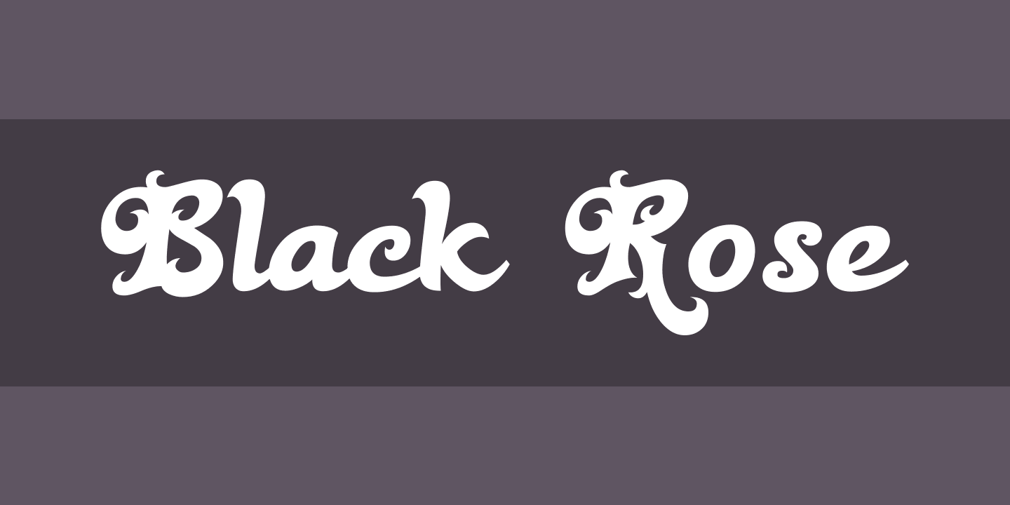 Font Black Rose